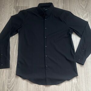 Zara Men's Elegant Black Dress Shirt